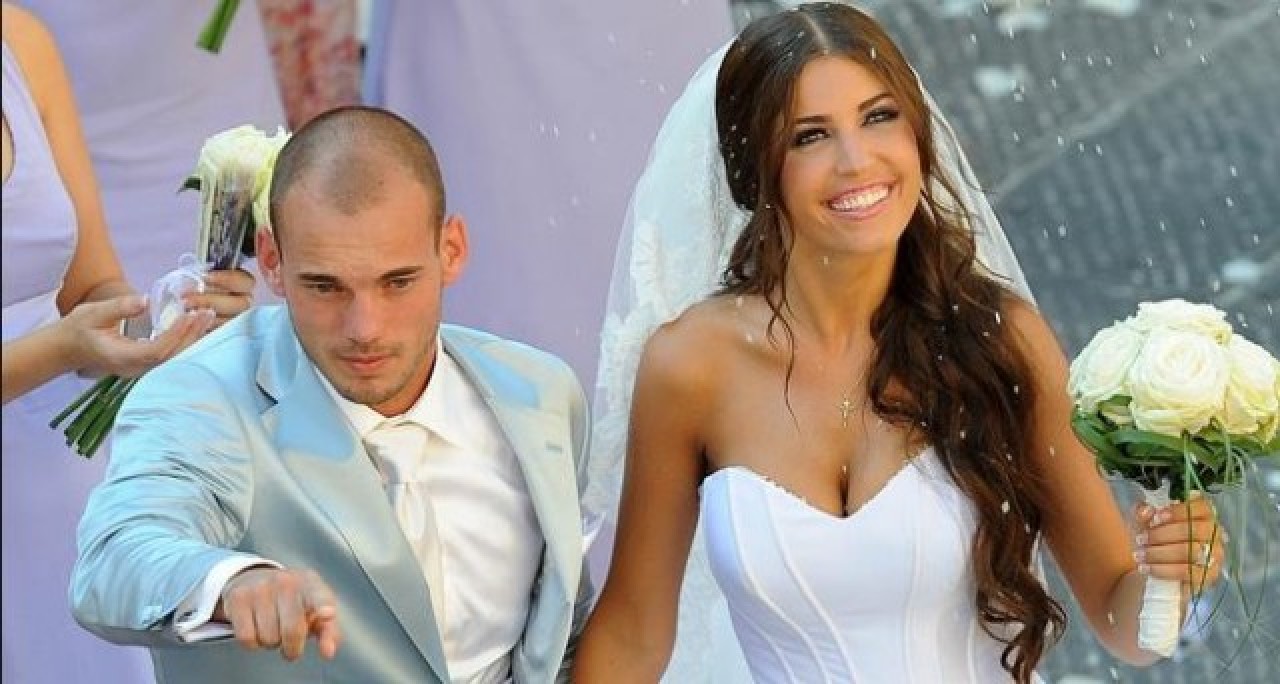 Yolanthe, Sneijder'e böyle destek verdi! 4