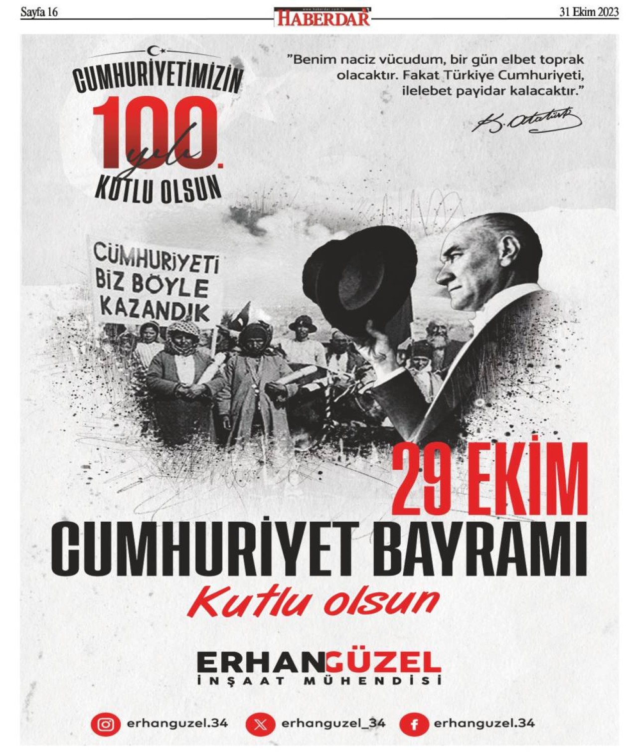 31 EKİM 2023 16