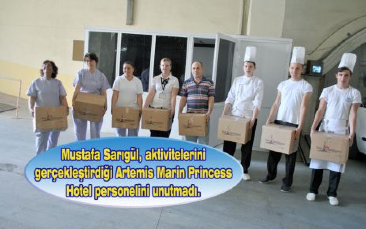 Sarıgül, Artemis personelini unutmadı