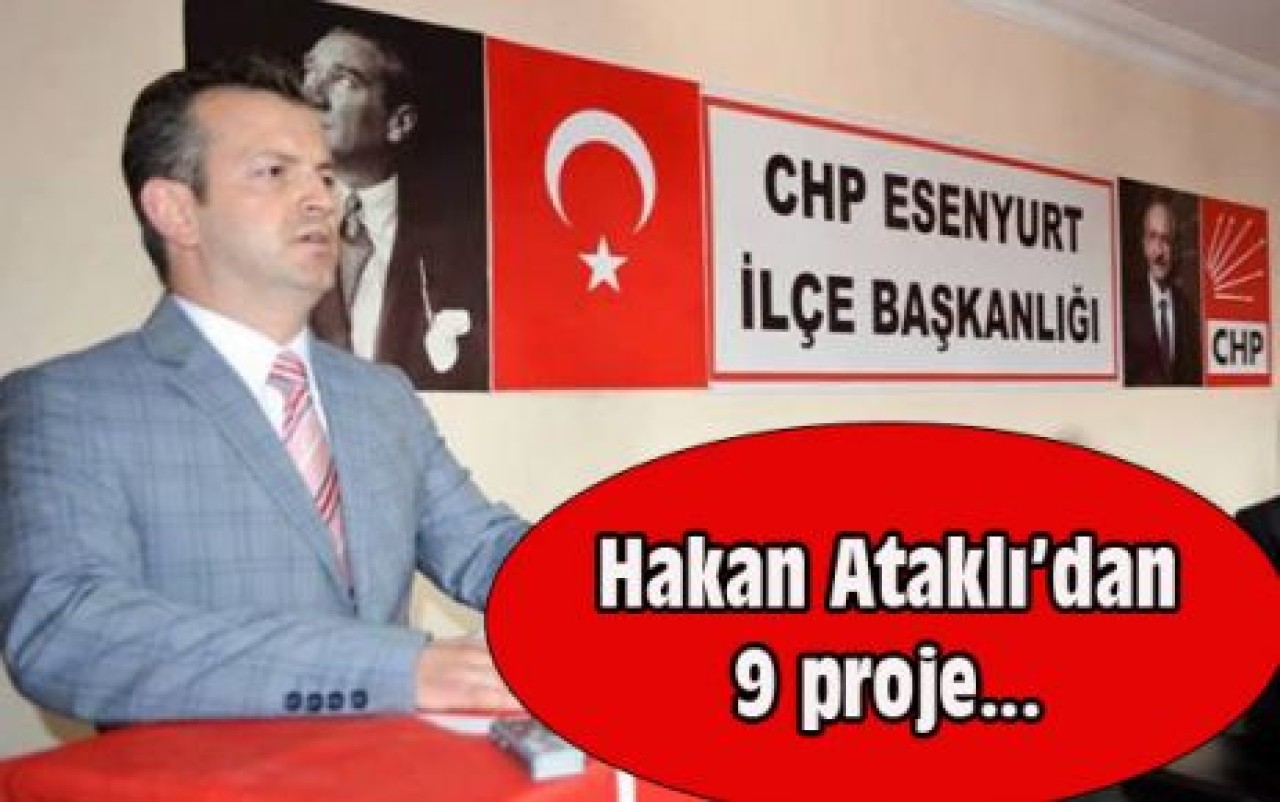 Hakan Ataklı’dan 9 proje...