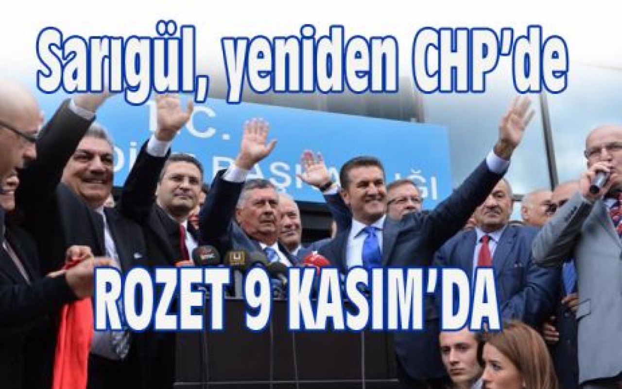 Sarıgül, CHP ile ağlayarak barıştı!