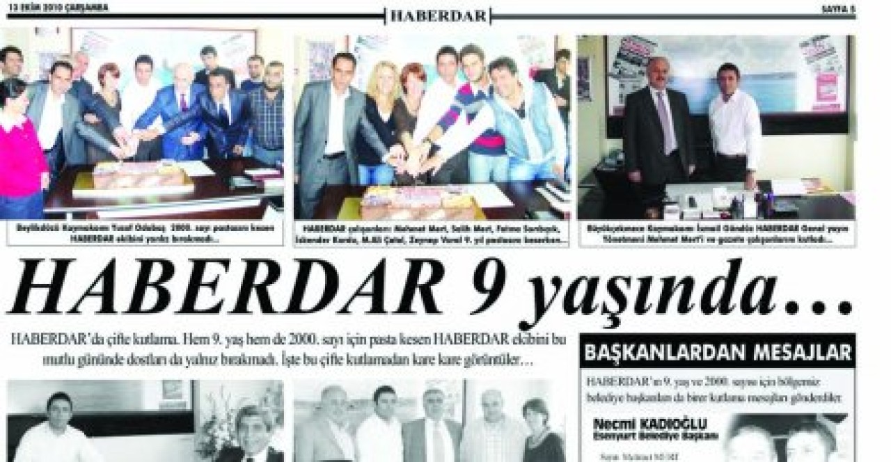 HABERDAR 9 yaşında…