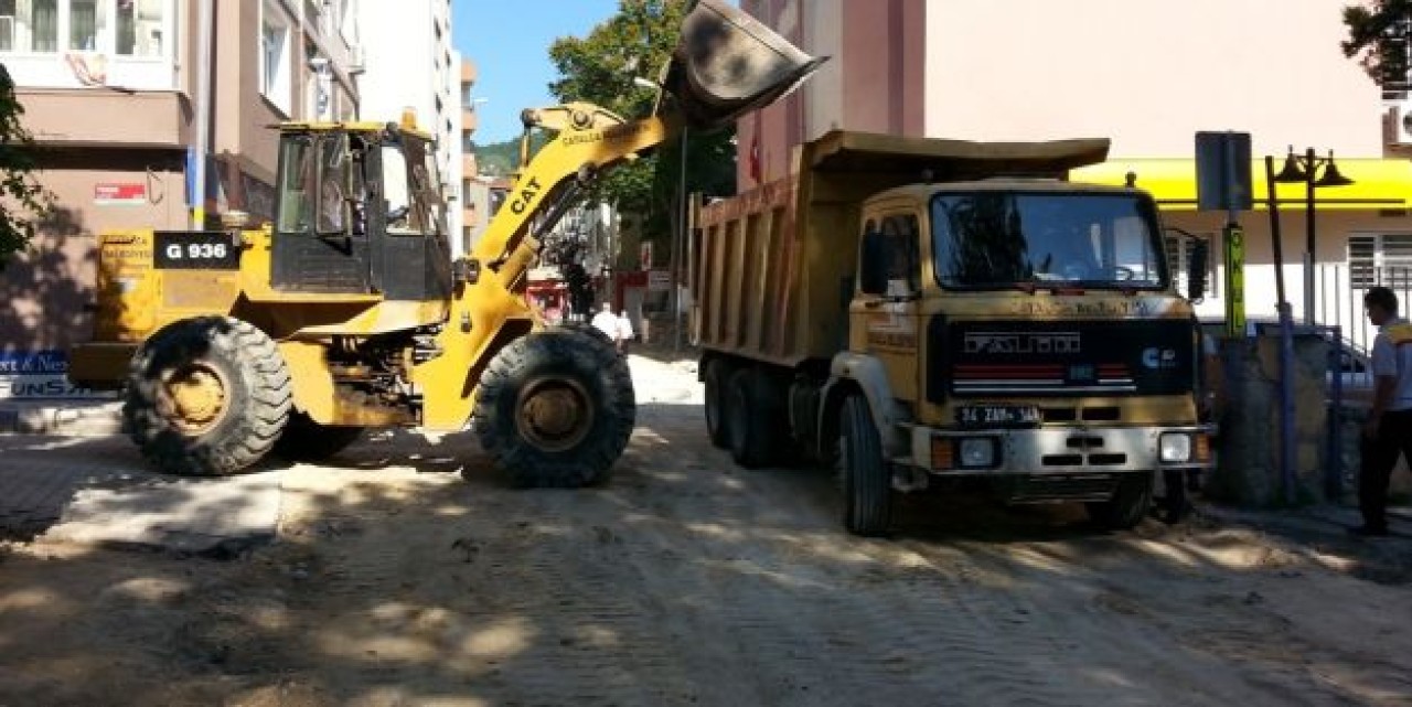 Çatalca'da sokak cadde çalışmaları