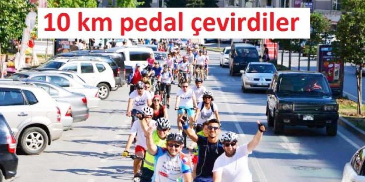 10 km pedal çevirdiler