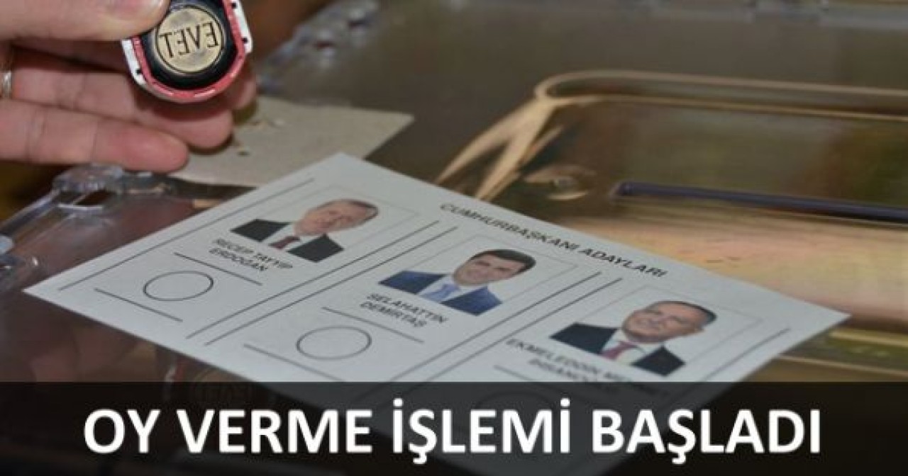 Oy verme işlemi başladı