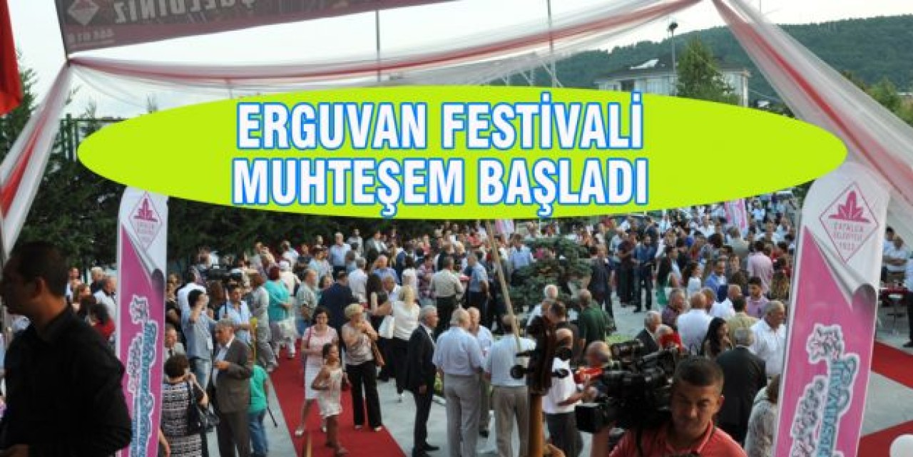 ERGUVAN FESTİVALİ MUHTEŞEM BAŞLADI