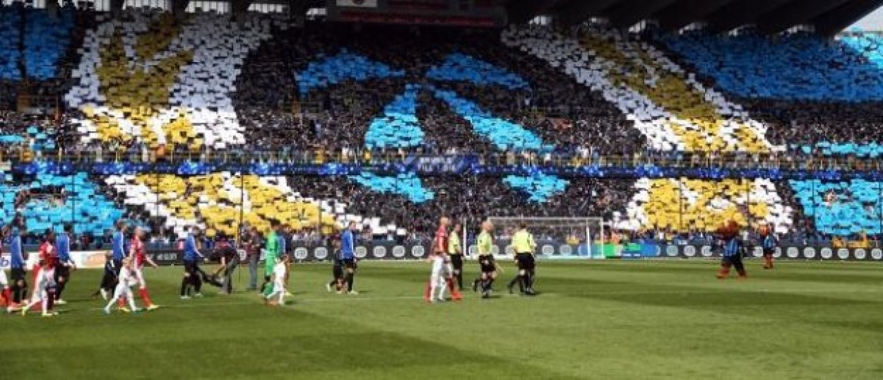 Beşiktaşlılardan Brugge tribünlerine darbe!