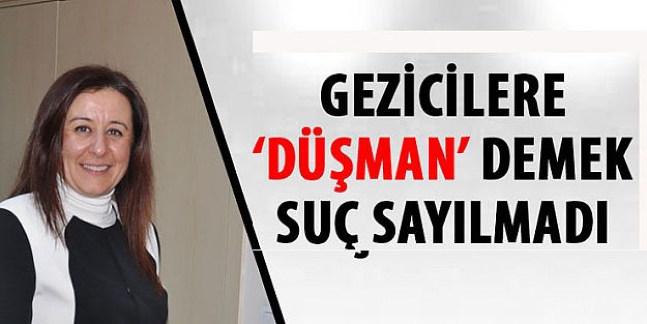 Gezi eylemcilerini düşmana benzetmek ifade özgürlüğü sayıldı