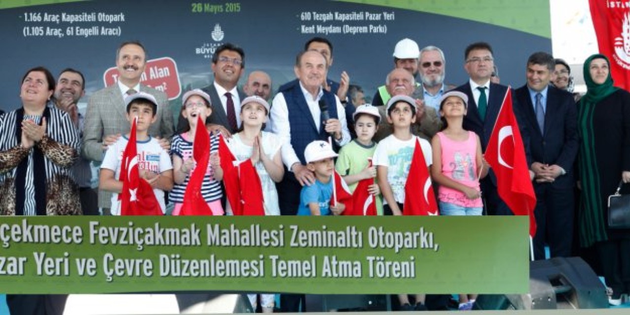 KÜÇÜKÇEKMECE’DE 2 ÖNEMLİ ESERİN TEMELİ ATILDI