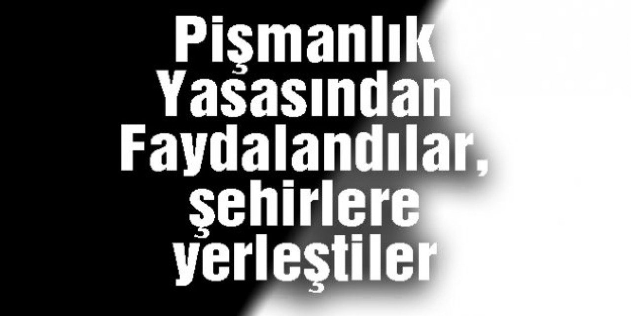 O PKKlılar Pişmanlık Yasasından Faydalandılar