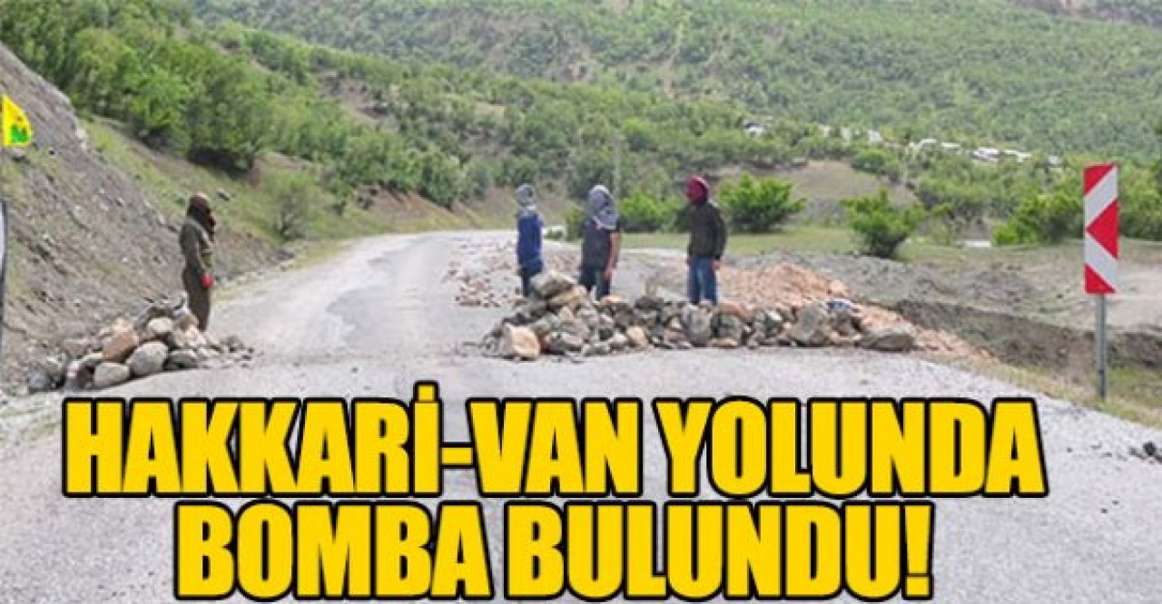 Hakkari - Van yolunda bomba bulundu