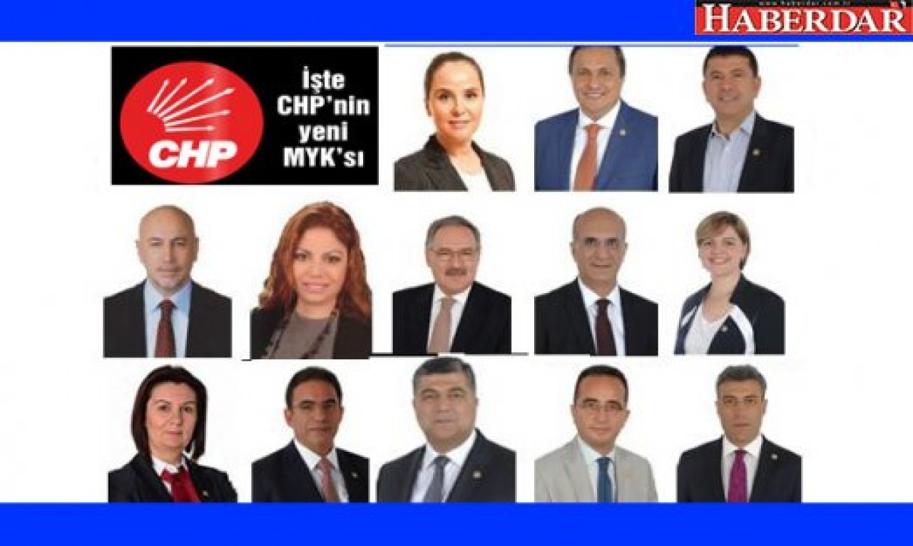 İşte CHPnin yeni MYKsı