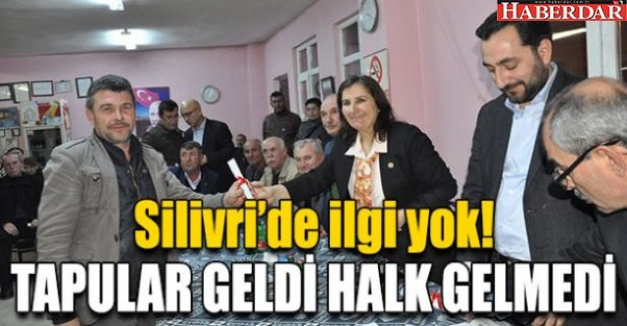 TAPULAR GELDİ HALK GELMEDİ!