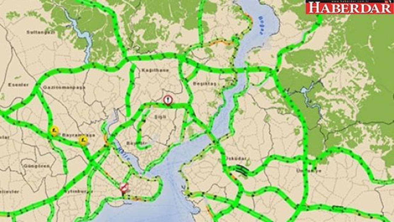 İstanbulda böyle trafik görülmedi!