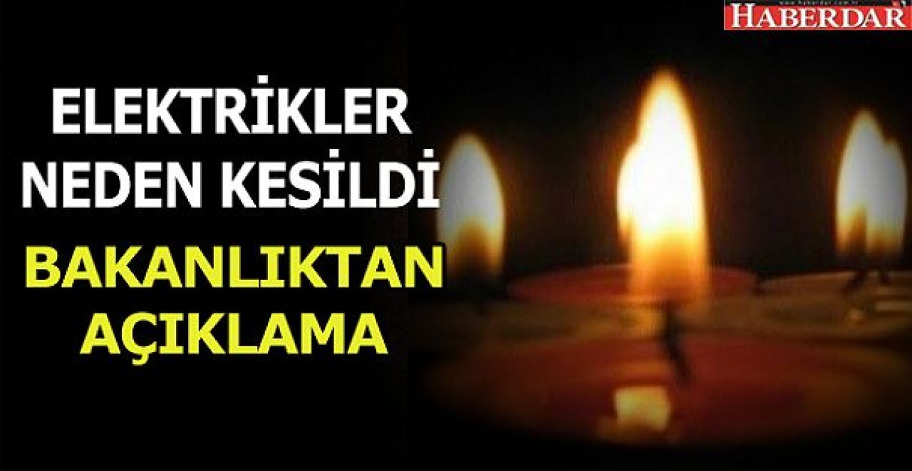 Dün gece elektrikler neden kesildi