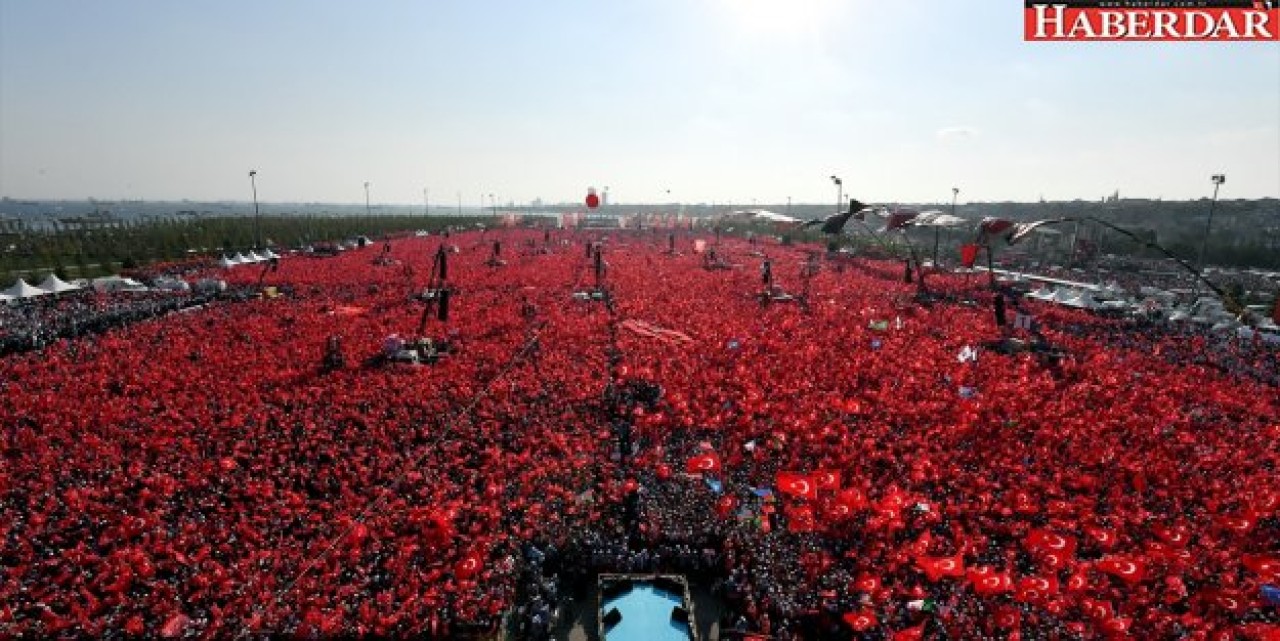 Son dakika: Yenikapıda tarihi görüntü... Erdoğan, Yıldırım, Kılıçdaroğlu, Bahçeli...