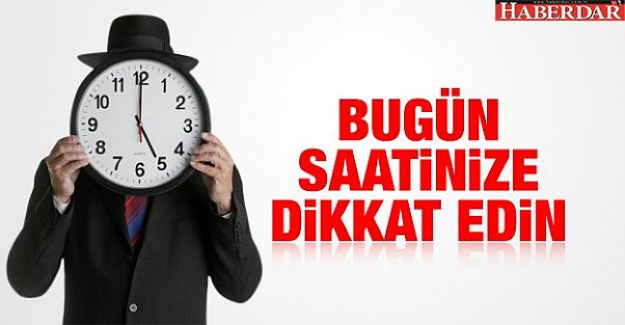 Yetkililerden kış saati uygulaması için uyarı