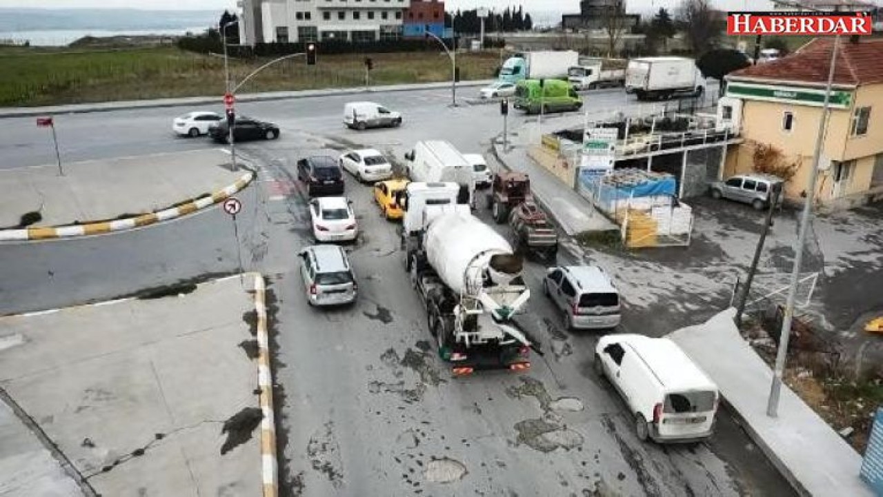 Beton mikserlerinden yollara beton tepeceği