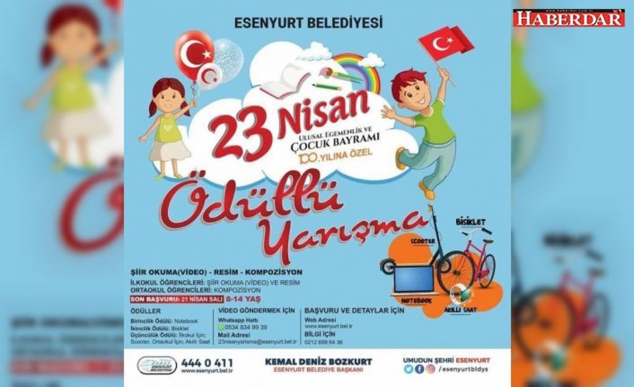 Esenyurt’ta 23 Nisan coşkusu resim, kompozisyon ve şiirlerle yaşanacak