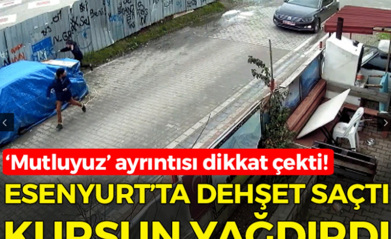 ESENYURTTA PLAKASINDA &quot;MUTLUYUZ&quot; YAZAN OTOMOBİLLE GELDİ, DEHŞETİ YAŞATTI