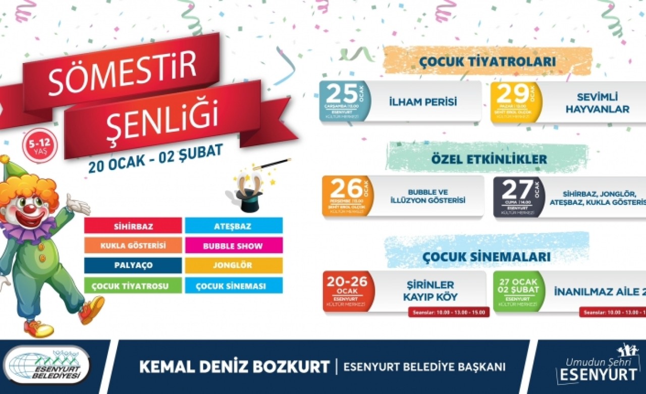 BİRBİRİNDEN EĞLENCELİ ETKİNLİKLER SÖMESTİR ŞENLİĞİ’NDE