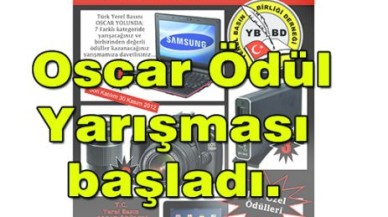 Oscar Ödül Yarışması başladı.