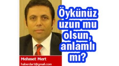 Mehmet Mert yazdı...