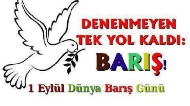 1 Eylül Dünya Barış Günü