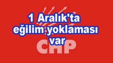 CHP'de 1 Aralık'ta eğilim yoklaması var