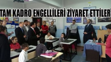 TAM KADRO ENGELLİLERİ ZİYARET ETTİLER