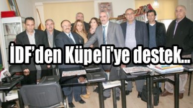 İDF’den Küpeli'ye destek...