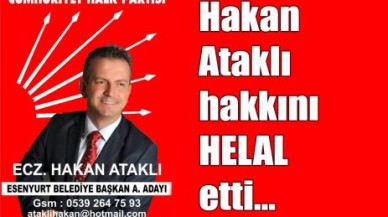 Hakan Ataklı hakkını HELAL etti…