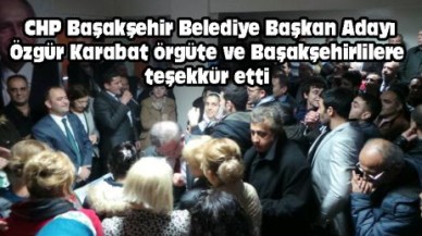 Özgür Karabat örgüte ve Başakşehirlilere teşekkür etti