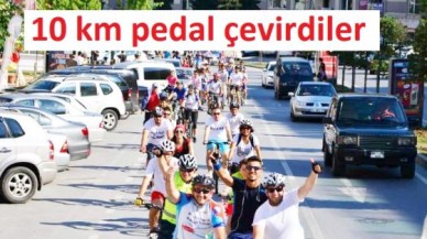 10 km pedal çevirdiler