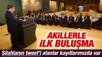 Davutoğlu, Akil İnsanlar Heyeti'yle bir araya geldi.