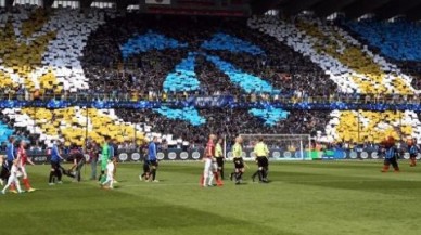 Beşiktaşlılardan Brugge tribünlerine darbe!