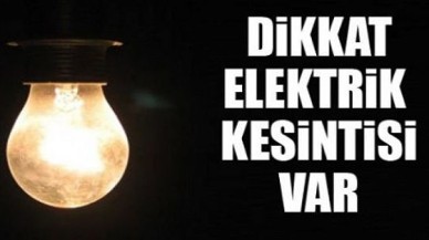 Büyükçekmece'de elektrik kesintisi açıklandı