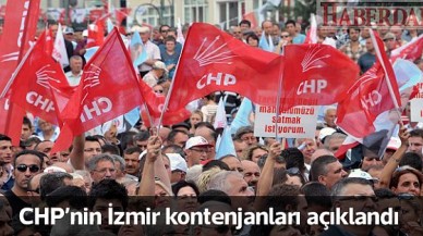 CHPnin İzmir kontenjanları belli oldu