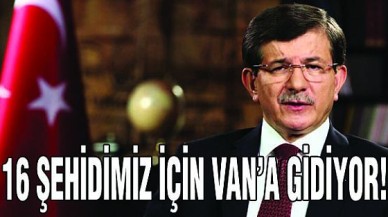 Davutoğlu, Askerlerin Cenaze Töreni İçin Vana Gidiyor