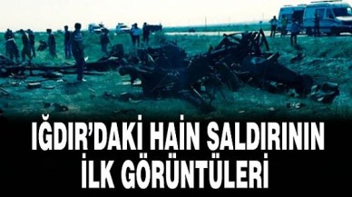 Iğdırda 13 Polisin Şehit Düştüğü Olay Yerinden İlk Görüntü