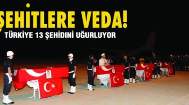 Türkiye 13 Şehidini Uğurluyor