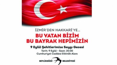 Beylikdüzünden Şehitler için saygı gecesi