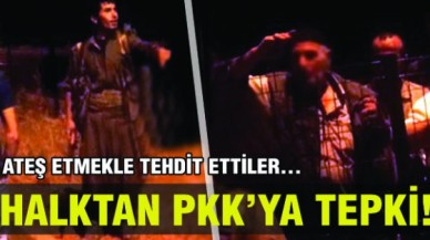 Halktan PKKya tepki!