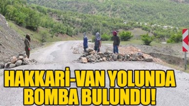 Hakkari - Van yolunda bomba bulundu