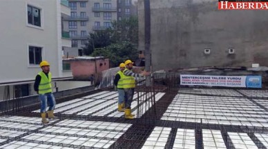 MEHTERÇEŞME TALEBE YURDU TEMELİNE İLK HARÇ DÖKÜLDÜ