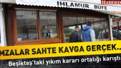 BEŞİKTAŞTA İMZALAR SAHTE KAVGA GERÇEK