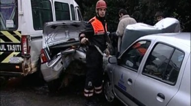 Beyoğlu'nda zincirleme kaza!