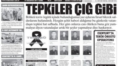 TEPKİLER ÇIĞ GİBİ