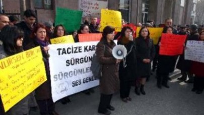 SES'ten bakanlık önünde protesto