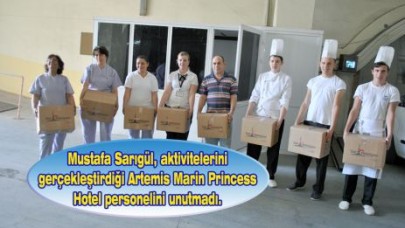 Sarıgül, Artemis personelini unutmadı